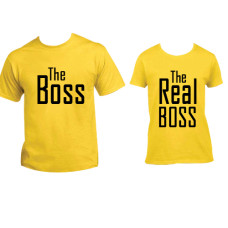 Yellow Boss Couple T-Shirt